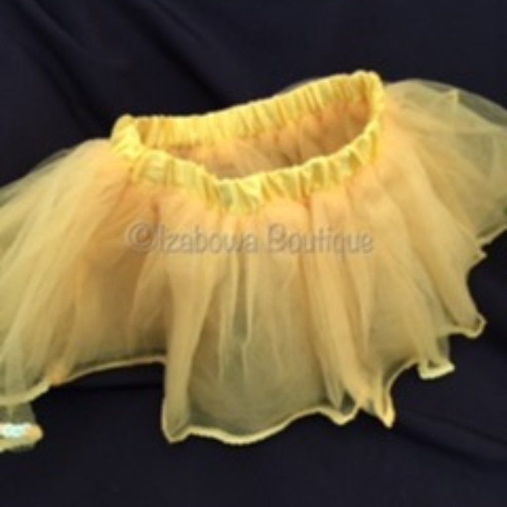 Yellow Sequin Edge Tutu ylwseq New